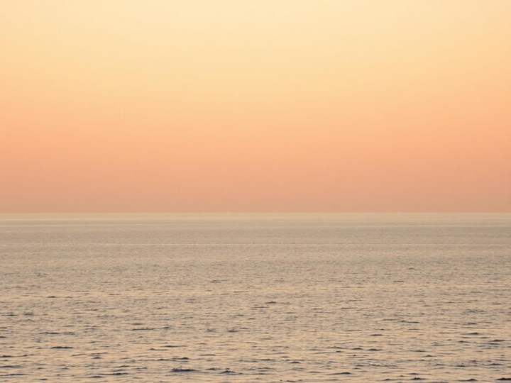 Open water at golden hour